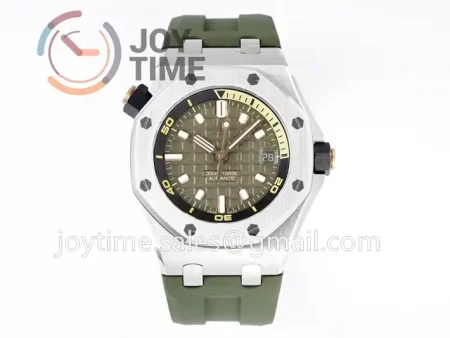 Audemars Piguet Royal Oak Offshore Diver 15720 ZF 1:1 Best Edition SS 42mm Rubber Strap A4308