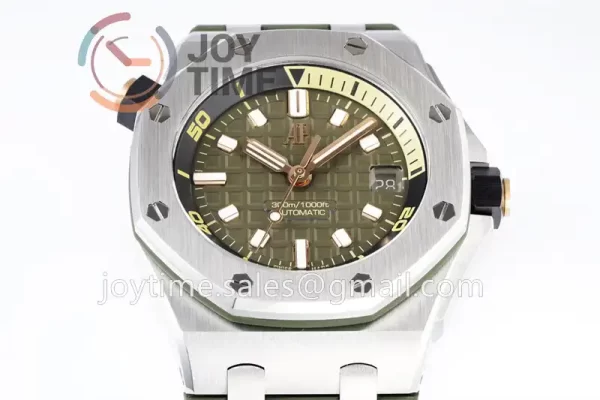 Audemars Piguet Royal Oak Offshore Diver 15720 ZF 1:1 Best Edition SS 42mm Rubber Strap A4308