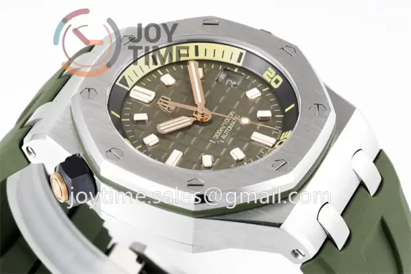 Audemars Piguet Royal Oak Offshore Diver 15720 ZF 1:1 Best Edition SS 42mm Rubber Strap A4308