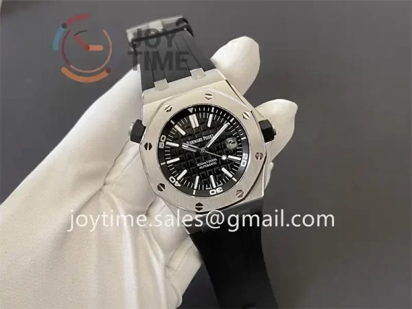 Audemars Piguet Royal Oak Offshore Diver 15703 ZF 1:1 Best Edition SS 42mm Rubber Strap Super Clone A3120