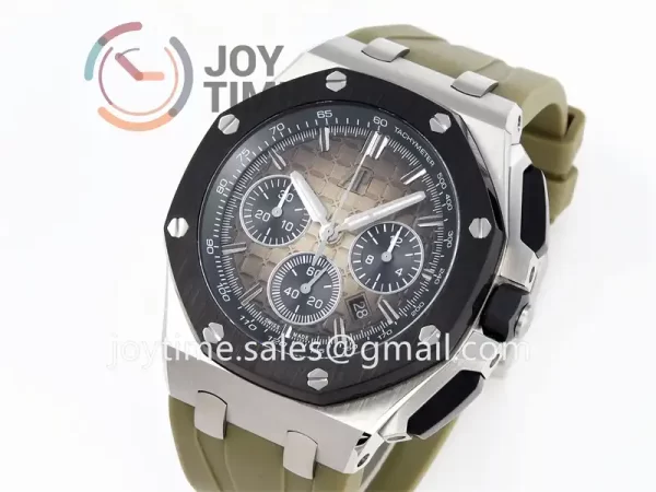 Audemars Piguet Royal Oak Offshore 44mm APF 1:1 Best Edition SS Ceramic Bezel Rubber Strap A3126