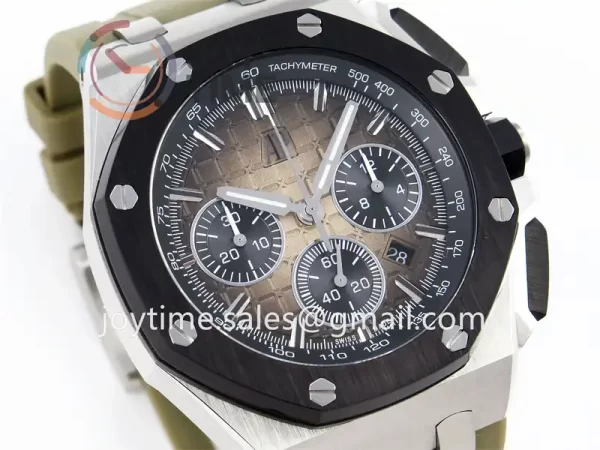 Audemars Piguet Royal Oak Offshore 44mm APF 1:1 Best Edition SS Ceramic Bezel Rubber Strap A3126