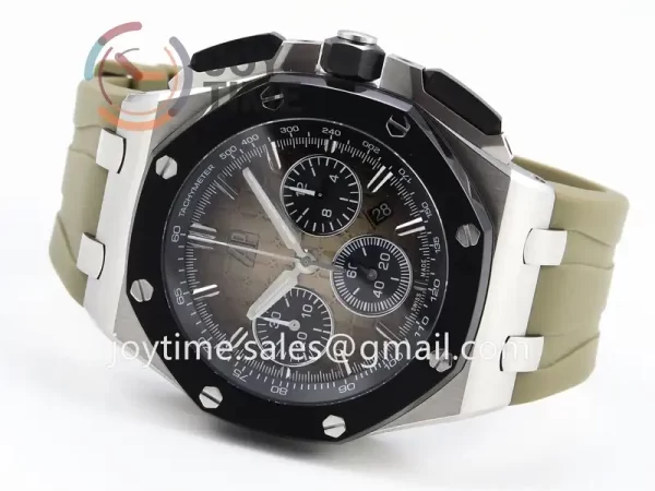 Audemars Piguet Royal Oak Offshore 44mm APF 1:1 Best Edition SS Ceramic Bezel Rubber Strap A3126