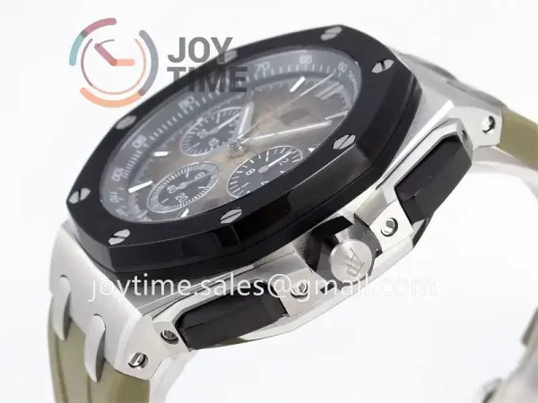 Audemars Piguet Royal Oak Offshore 44mm APF 1:1 Best Edition SS Ceramic Bezel Rubber Strap A3126