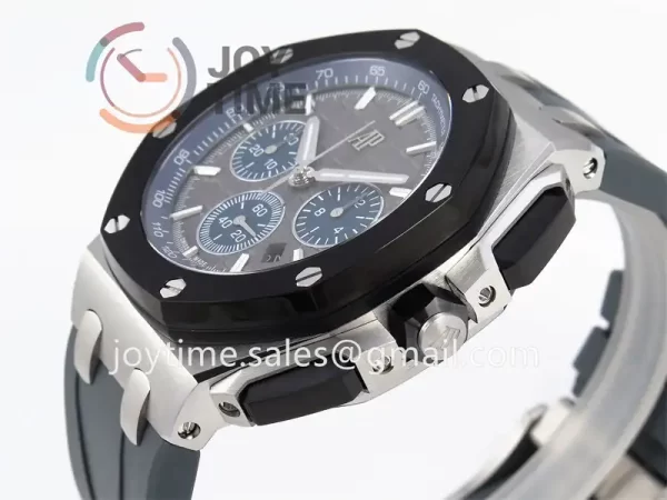 Audemars Piguet Royal Oak Offshore 44mm APF 1:1 Best Edition SS Ceramic Bezel Rubber Strap A3126