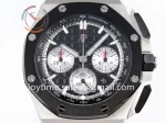 Audemars Piguet Royal Oak Offshore 44mm APF 1:1 Best Edition SS Ceramic Bezel Rubber Strap A3126