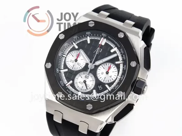 Audemars Piguet Royal Oak Offshore 44mm APF 1:1 Best Edition SS Ceramic Bezel Rubber Strap A3126