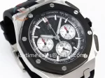 Audemars Piguet Royal Oak Offshore 44mm APF 1:1 Best Edition SS Ceramic Bezel Rubber Strap A3126