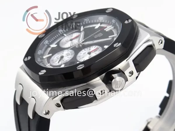 Audemars Piguet Royal Oak Offshore 44mm APF 1:1 Best Edition SS Ceramic Bezel Rubber Strap A3126