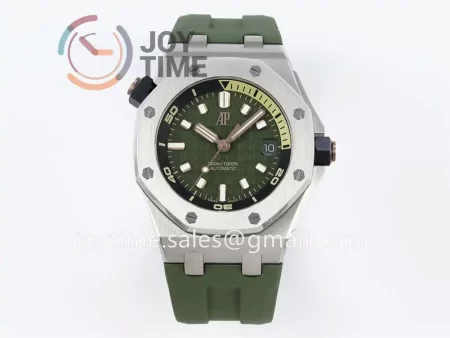 Audemars Piguet Royal Oak Offshore Diver 15720 APS 1:1 Best Edition SS 42mm Rubber Strap Super Clone A4308