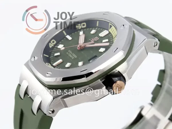 Audemars Piguet Royal Oak Offshore Diver 15720 APS 1:1 Best Edition SS 42mm Rubber Strap Super Clone A4308