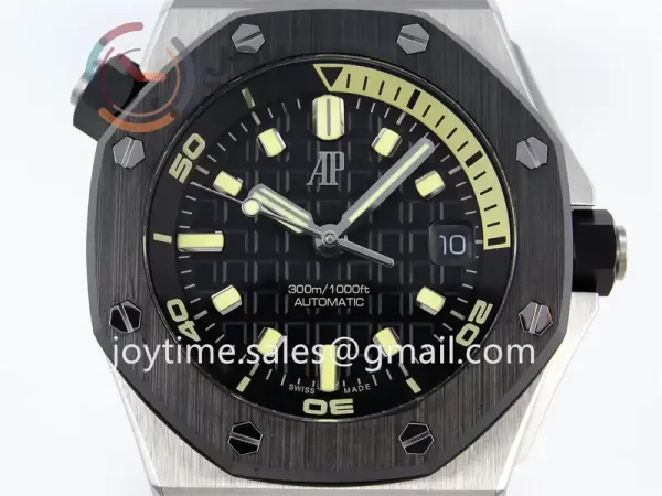 Audemars Piguet Royal Oak Offshore Diver 15720 APS 1:1 Best Edition SS 42mm Ceramic Bezel Rubber Strap Super Clone A4308