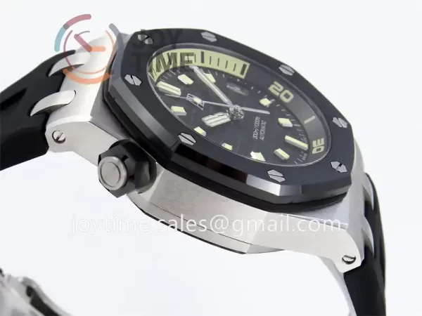 Audemars Piguet Royal Oak Offshore Diver 15720 APS 1:1 Best Edition SS 42mm Ceramic Bezel Rubber Strap Super Clone A4308