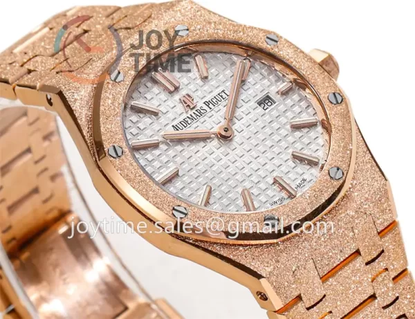 Audemars Piguet Royal Oak 67653 Frosted 33mm MSF 1:1 Best Edition RG Case RG Bracelet Quartz