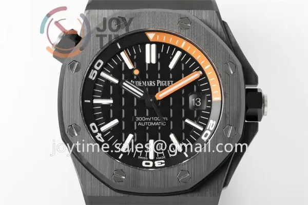 Audemars Piguet Royal Oak Offshore Diver 15707 ZF 1:1 Best Edition Ceramic 42mm Rubber Strap Super Clone A3120