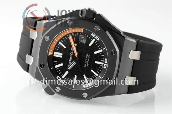 Audemars Piguet Royal Oak Offshore Diver 15707 ZF 1:1 Best Edition Ceramic 42mm Rubber Strap Super Clone A3120