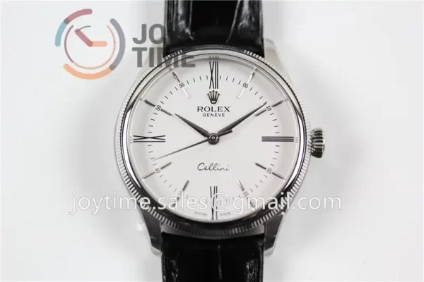 Rolex Cellini 50505 1:1 Best Edition SS Leather Strap A3132