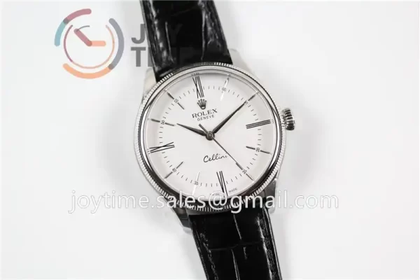 Rolex Cellini 50505 1:1 Best Edition SS Leather Strap A3132