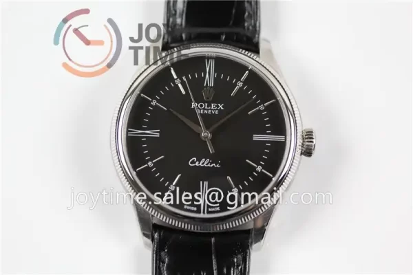 Rolex Cellini 50505 1:1 Best Edition SS Leather Strap A3132