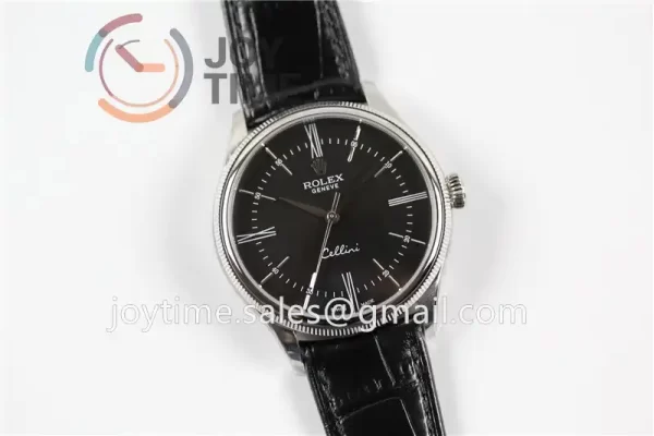 Rolex Cellini 50505 1:1 Best Edition SS Leather Strap A3132