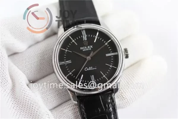 Rolex Cellini 50505 1:1 Best Edition SS Leather Strap A3132