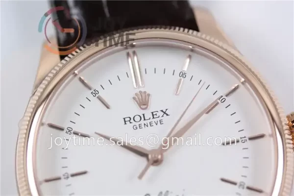 Rolex Cellini 50505 1:1 Best Edition RG Leather Strap A3132