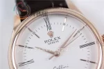 Rolex Cellini 50505 1:1 Best Edition RG Leather Strap A3132