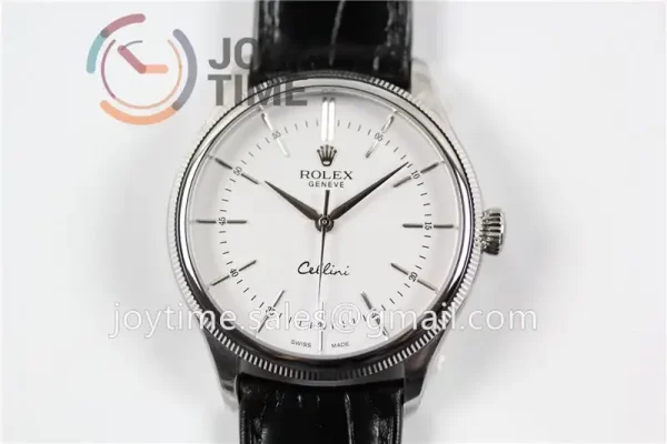 Rolex Cellini 50505 1:1 Best Edition SS Leather Strap A3132