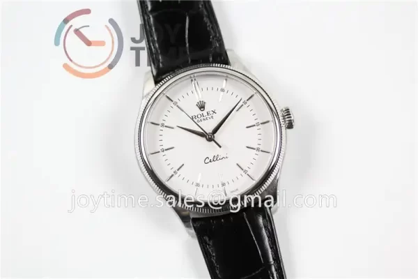 Rolex Cellini 50505 1:1 Best Edition SS Leather Strap A3132