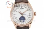 Rolex Cellini 50535 Moonphase 1:1 Best Edition RG Leather Strap A3195