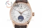 Rolex Cellini 50535 Moonphase 1:1 Best Edition RG Leather Strap A3195