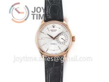 Rolex Cellini 50519 GMF 1:1 Best Edition RG Leather Strap A3165