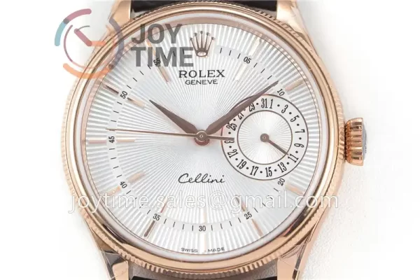 Rolex Cellini 50519 GMF 1:1 Best Edition RG Leather Strap A3165