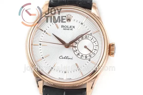 Rolex Cellini 50519 GMF 1:1 Best Edition RG Leather Strap A3165