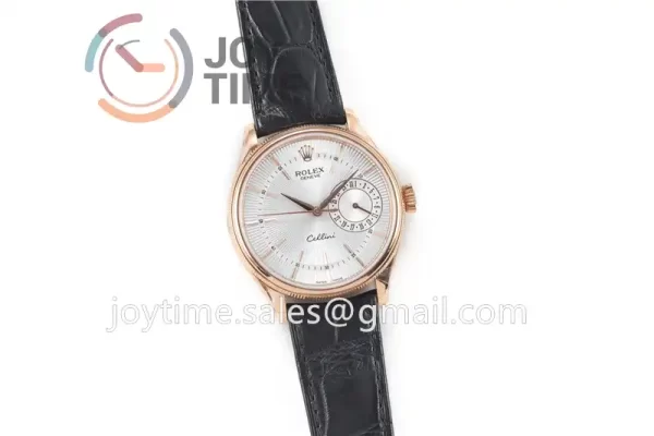 Rolex Cellini 50519 GMF 1:1 Best Edition RG Leather Strap A3165