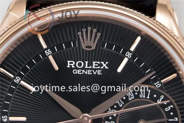 Rolex Cellini 50519 GMF 1:1 Best Edition RG Leather Strap A3165