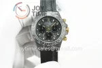 Rolex Daytona DIW  OMF Best Edition 40mm Carbon Leather Strap A7750