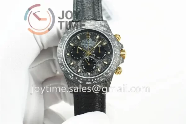 Rolex Daytona DIW  OMF Best Edition 40mm Carbon Leather Strap A7750