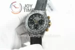 Rolex Daytona DIW  OMF Best Edition 40mm Carbon Leather Strap A7750