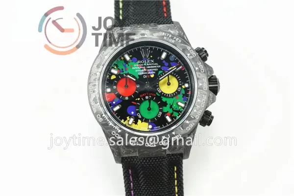 Rolex Daytona DIW  OMF Best Edition 40mm Carbon Nylon Strap A7750