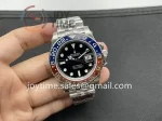 Rolex GMT Master II  126719BLRO Clean 1:1 Best Edition SS 40mm Red/Blue Ceramic Bezel SS Bracelet VR3186