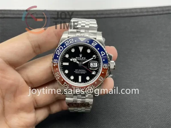 Rolex GMT Master II  126719BLRO Clean 1:1 Best Edition SS 40mm Red/Blue Ceramic Bezel SS Bracelet VR3186