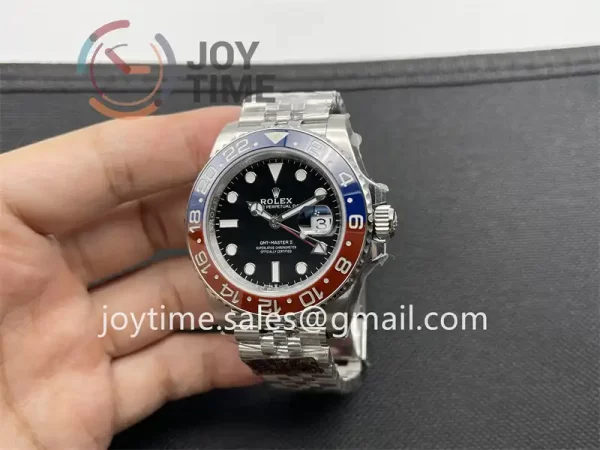 Rolex GMT Master II  126719BLRO Clean 1:1 Best Edition SS 40mm Red/Blue Ceramic Bezel SS Bracelet VR3186