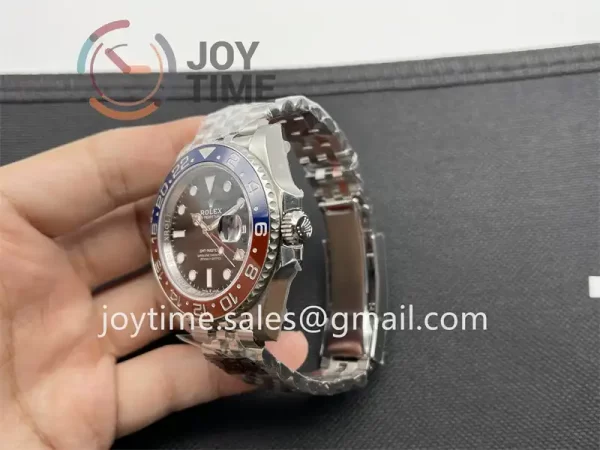 Rolex GMT Master II  126719BLRO Clean 1:1 Best Edition SS 40mm Red/Blue Ceramic Bezel SS Bracelet VR3186