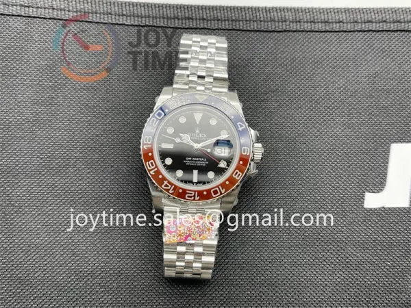 Rolex GMT Master II  126719BLRO Clean 1:1 Best Edition SS 40mm Red/Blue Ceramic Bezel SS Bracelet VR3186