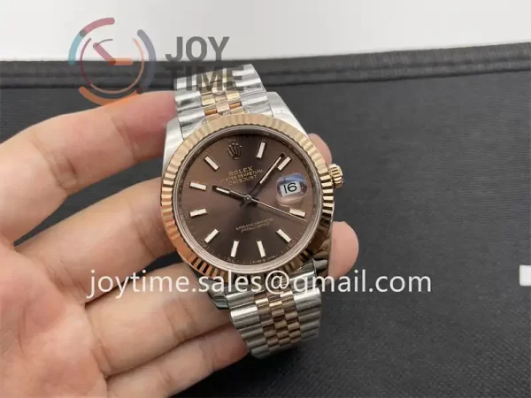 Rolex DateJust VSF 1:1 Best Edition SS 41mm RG Bezel SS/RG Bracelet VS3235