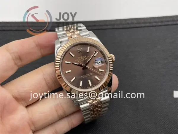 Rolex DateJust VSF 1:1 Best Edition SS 41mm RG Bezel SS/RG Bracelet VS3235