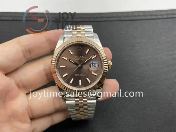 Rolex DateJust VSF 1:1 Best Edition SS 41mm RG Bezel SS/RG Bracelet VS3235