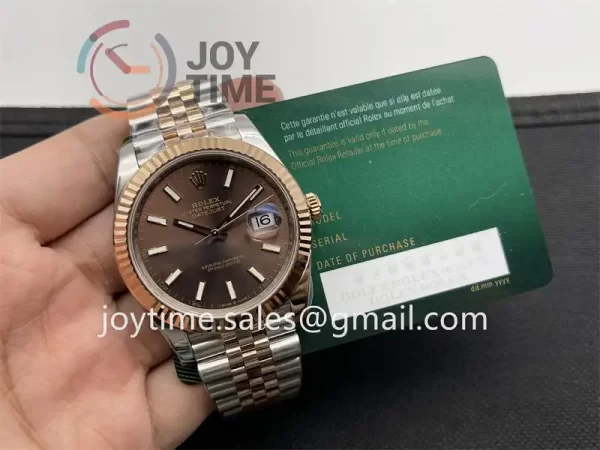 Rolex DateJust VSF 1:1 Best Edition SS 41mm RG Bezel SS/RG Bracelet VS3235