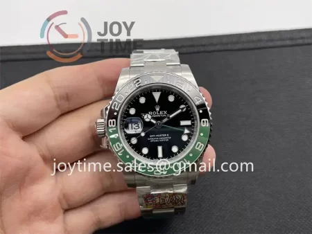 Rolex GMT Master II  126720VTNR Clean 1:1 Best Edition SS 40mm Green/Black Ceramic Bezel SS Bracelet VR3186